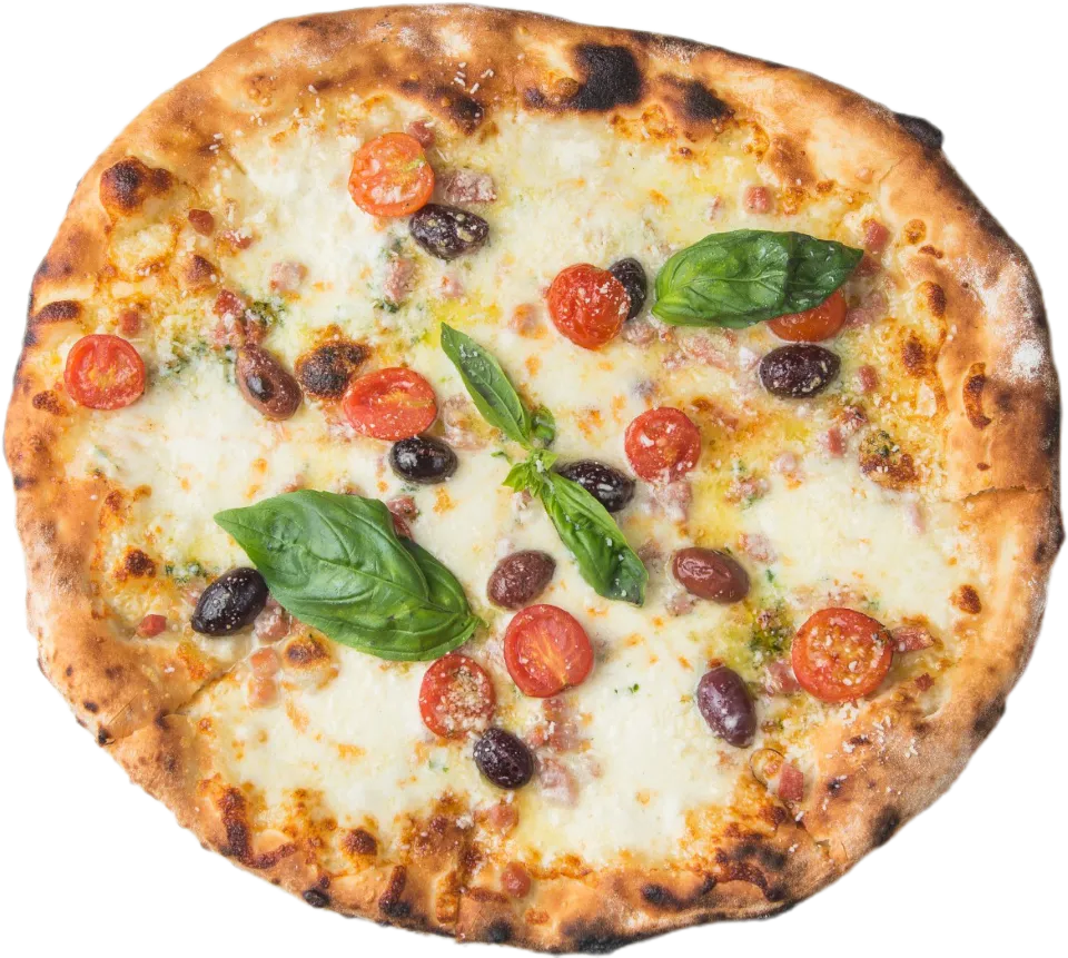 Pizza alla romana at Amici restaurant